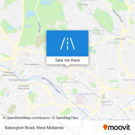 Babington Road map