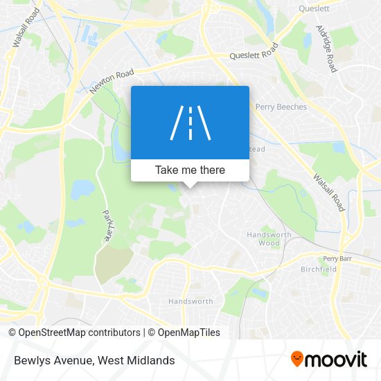 Bewlys Avenue map