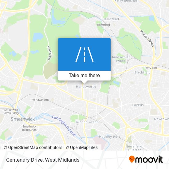Centenary Drive map