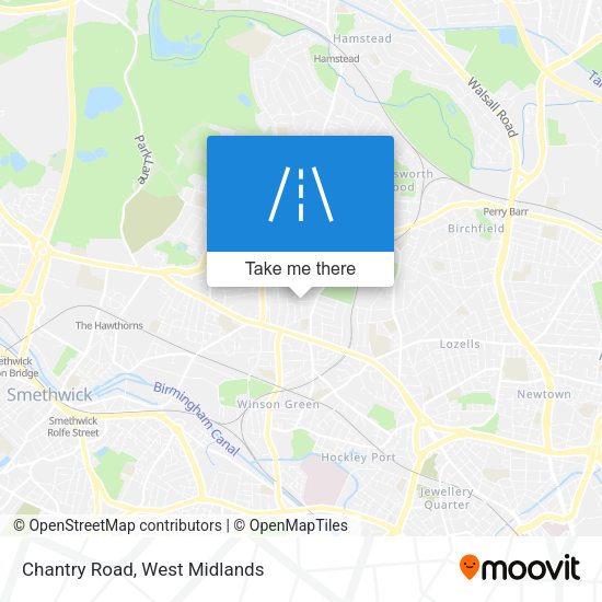 Chantry Road map