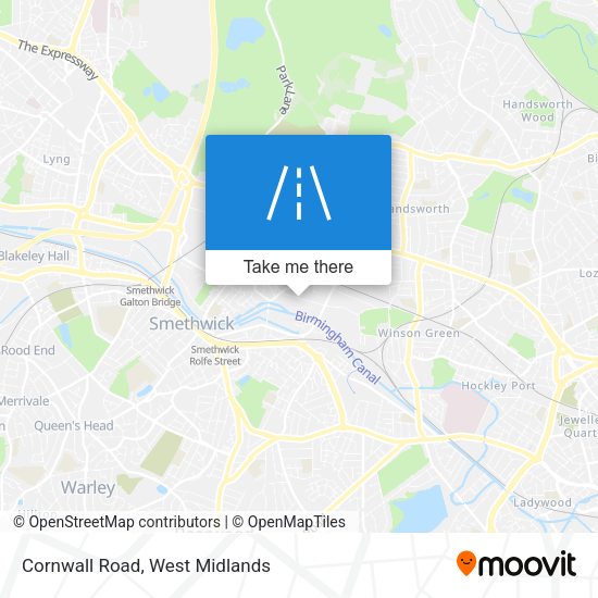Cornwall Road map