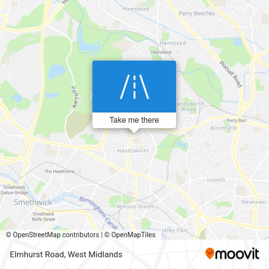 Elmhurst Road map