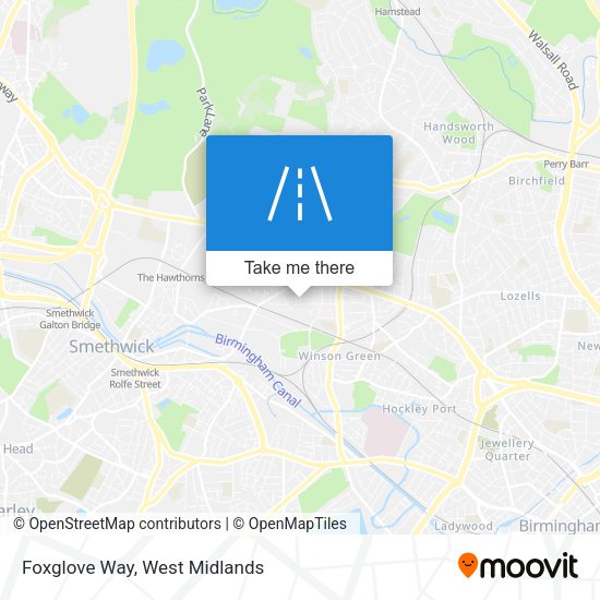 Foxglove Way map