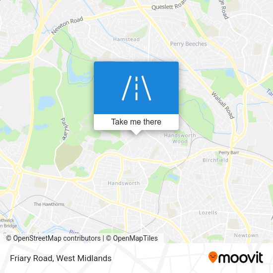 Friary Road map