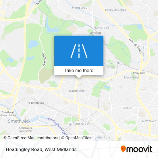 Headingley Road map