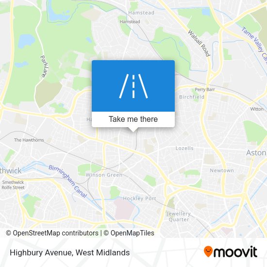 Highbury Avenue map