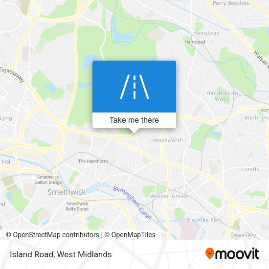 Island Road map