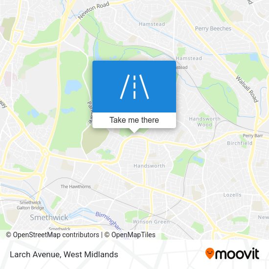 Larch Avenue map