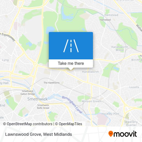 Lawnswood Grove map