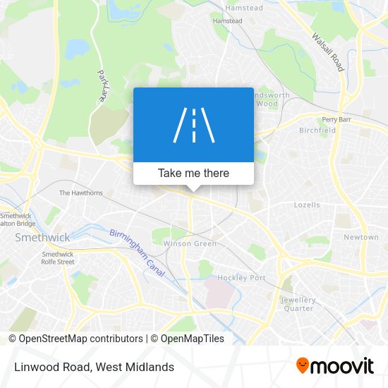 Linwood Road map