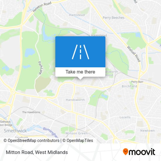 Mitton Road map