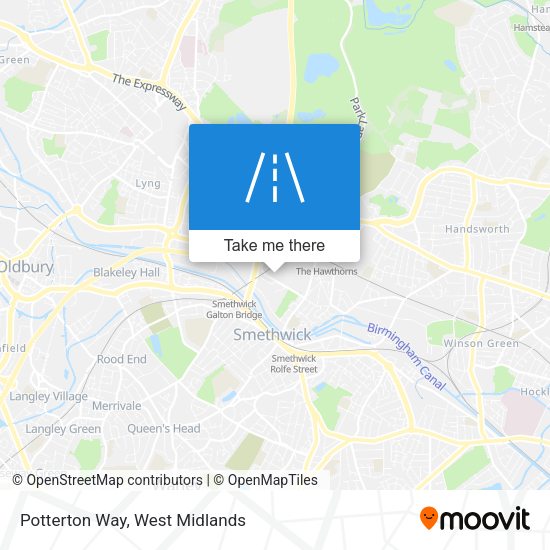Potterton Way map