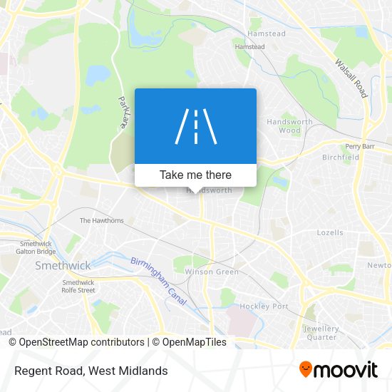 Regent Road map