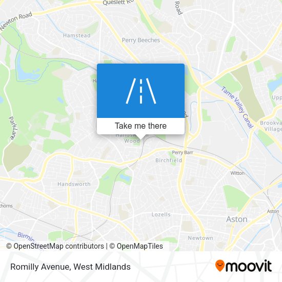 Romilly Avenue map