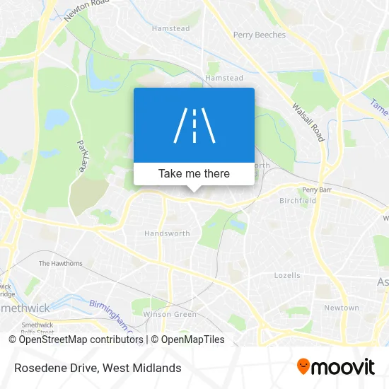 Rosedene Drive map