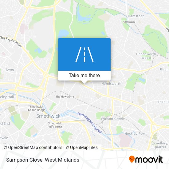 Sampson Close map