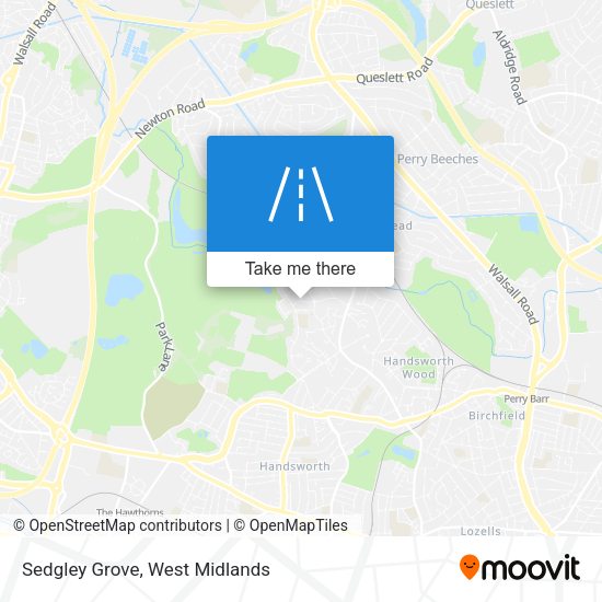 Sedgley Grove map