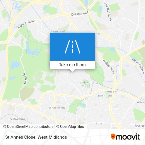 St Annes Close map