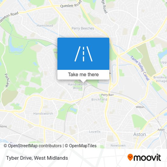 Tyber Drive map