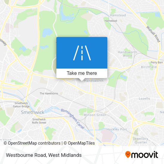 Westbourne Road map