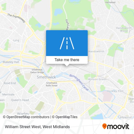 William Street West map