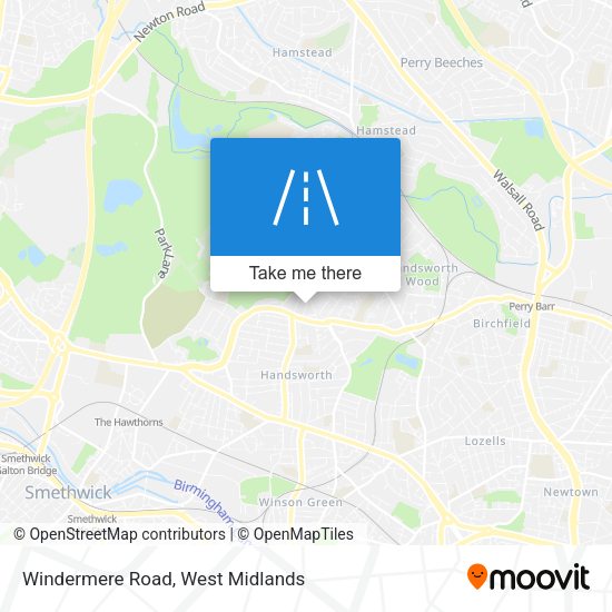 Windermere Road map