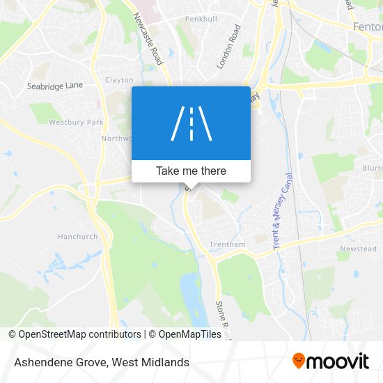 Ashendene Grove map
