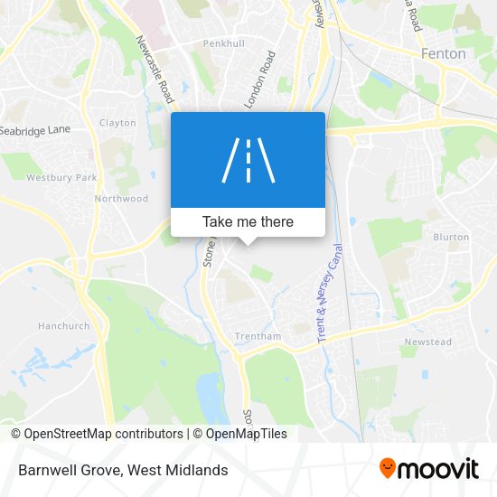 Barnwell Grove map