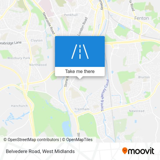 Belvedere Road map
