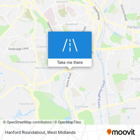 Hanford Roundabout map