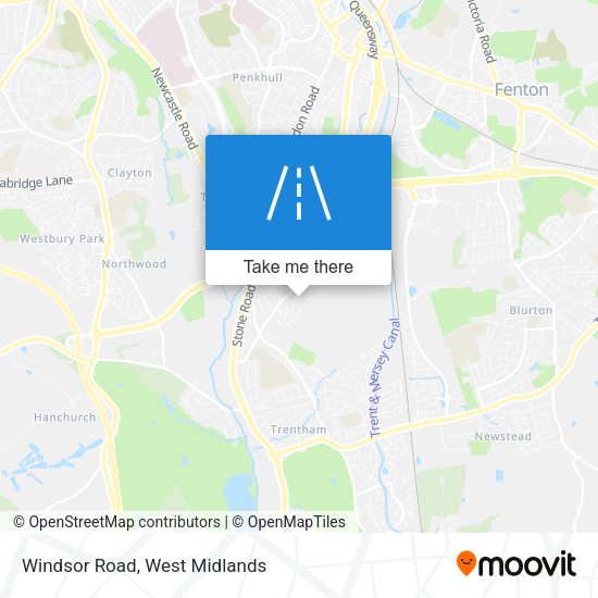 Windsor Road map