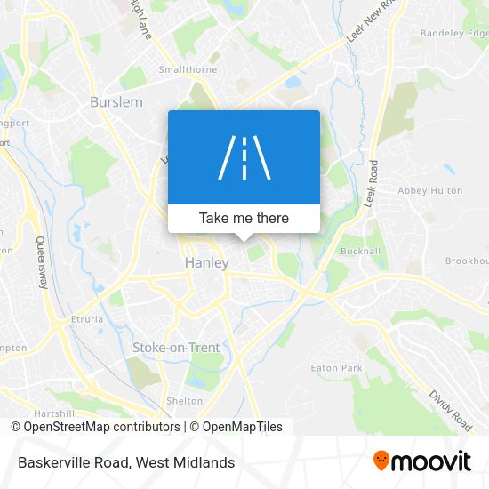 Baskerville Road map