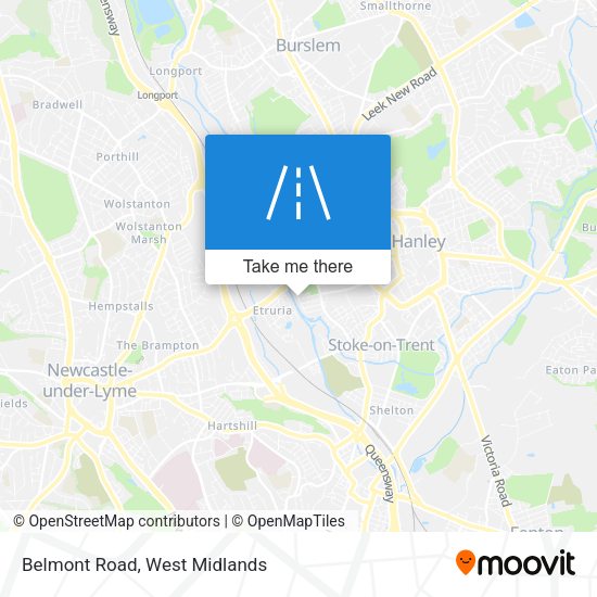 Belmont Road map