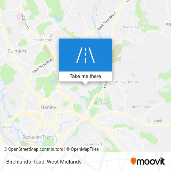 Birchlands Road map
