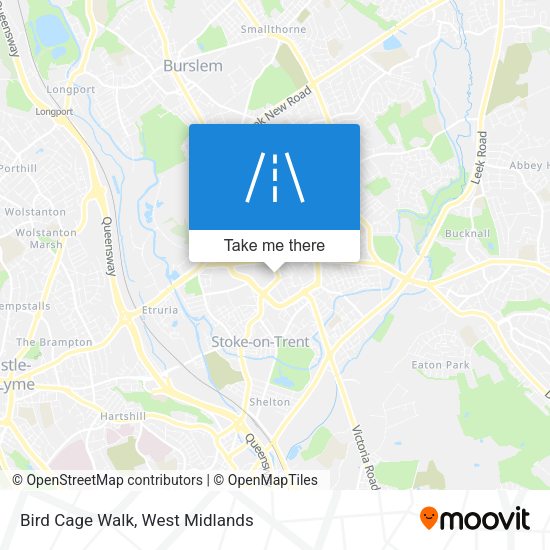 Bird Cage Walk map