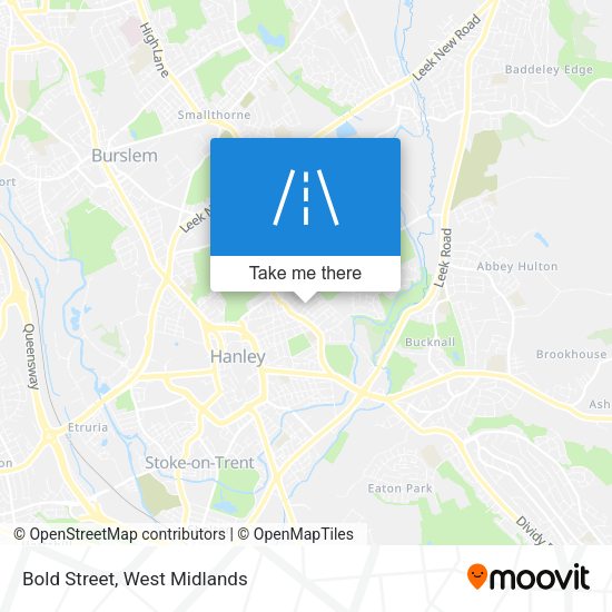 Bold Street map