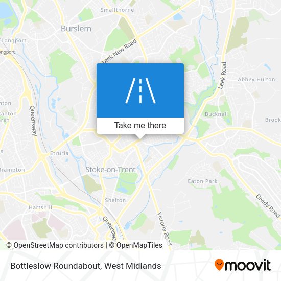 Bottleslow Roundabout map
