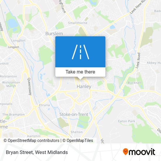 Bryan Street map