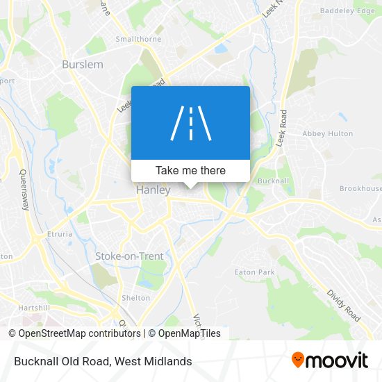 Bucknall Old Road map