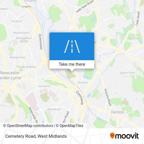 Cemetery Road map