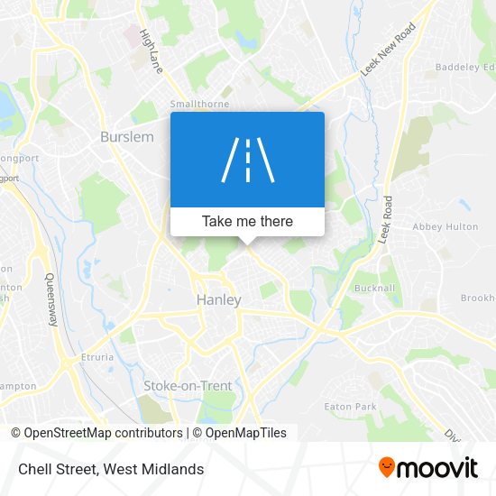 Chell Street map