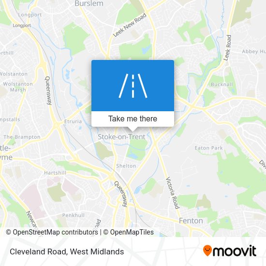 Cleveland Road map