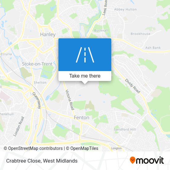 Crabtree Close map