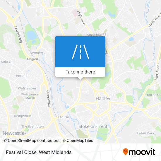Festival Close map