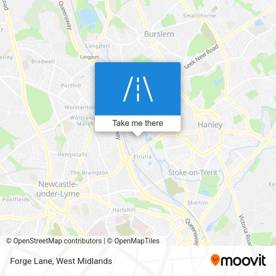 Forge Lane map
