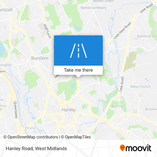 Hanley Road map