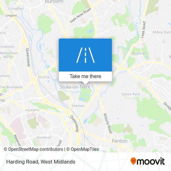 Harding Road map