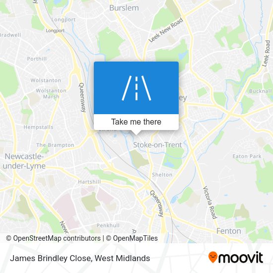 James Brindley Close map