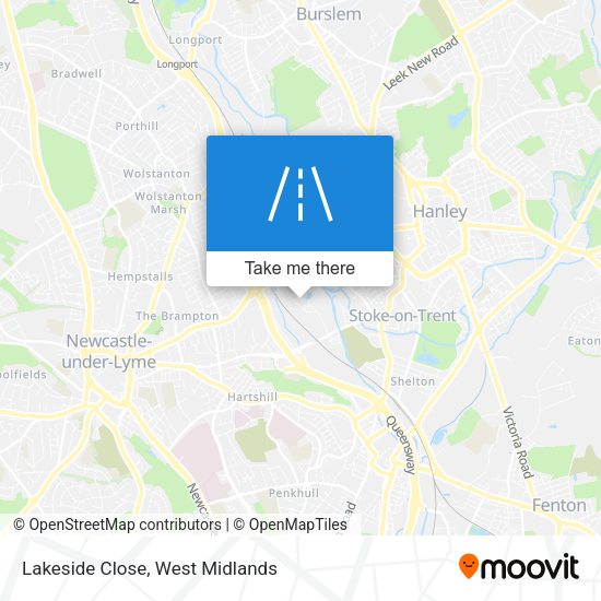 Lakeside Close map