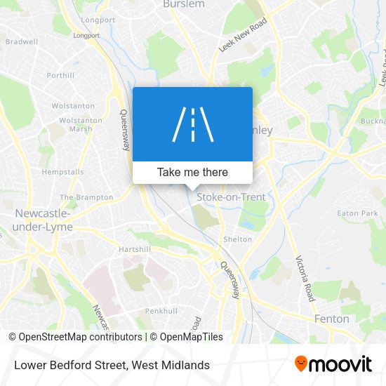 Lower Bedford Street map